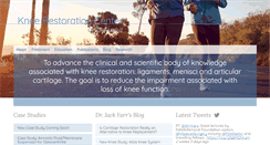 Desktop Screenshot of cartilagerestoration.org